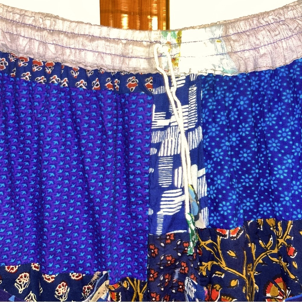 Bohemian Patchwork Cotton Harem Pants - image 6